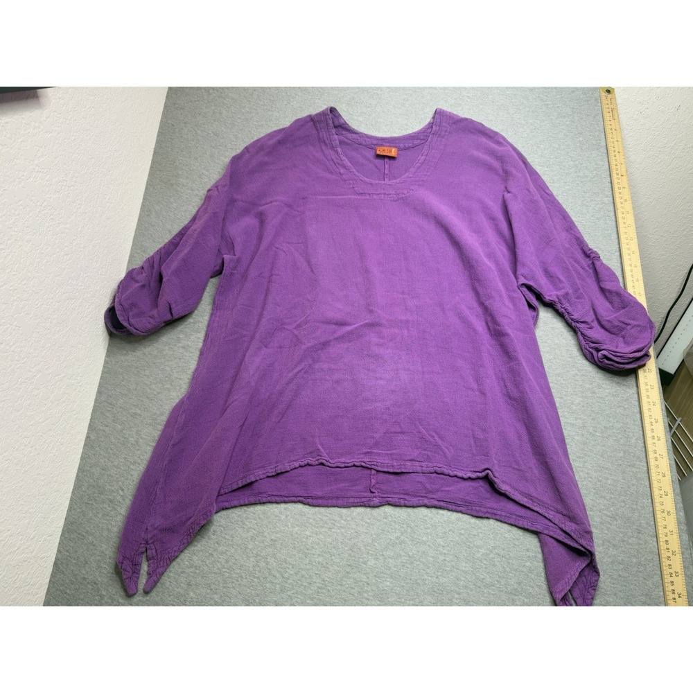 Oh My Gauze Oversize Lagenlook Boho Gauze 3 minimalist Purple